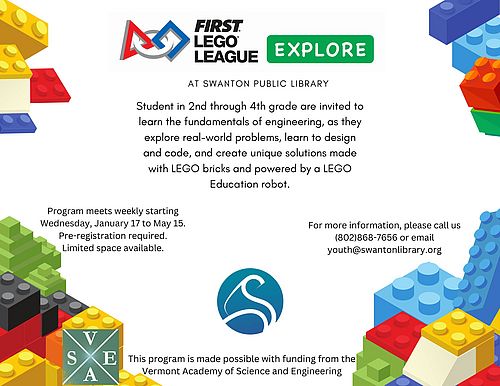 First Lego League Explore Swanton Public Library